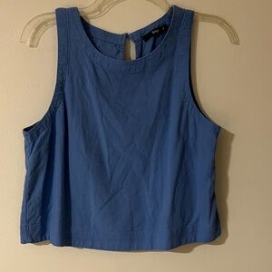 Sportsgirl Blue Crop Top